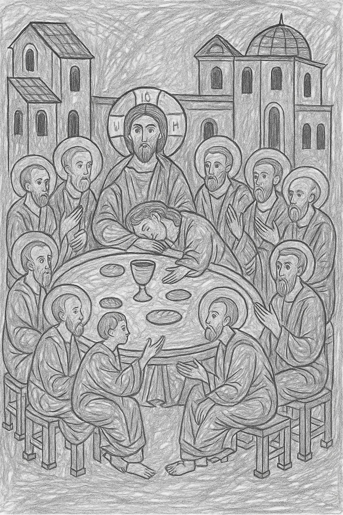 The Last Supper — after the children's workshop session