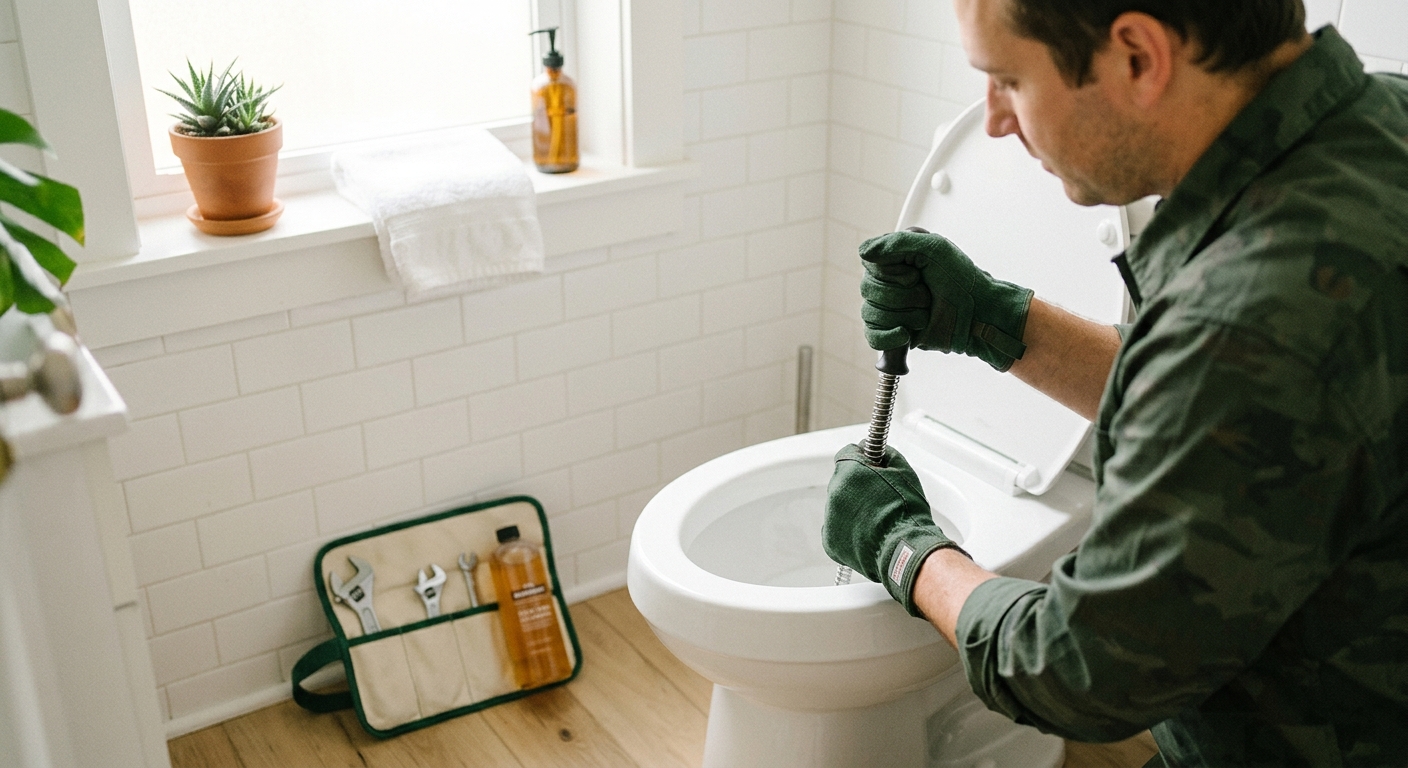 Clogged toilet repairs