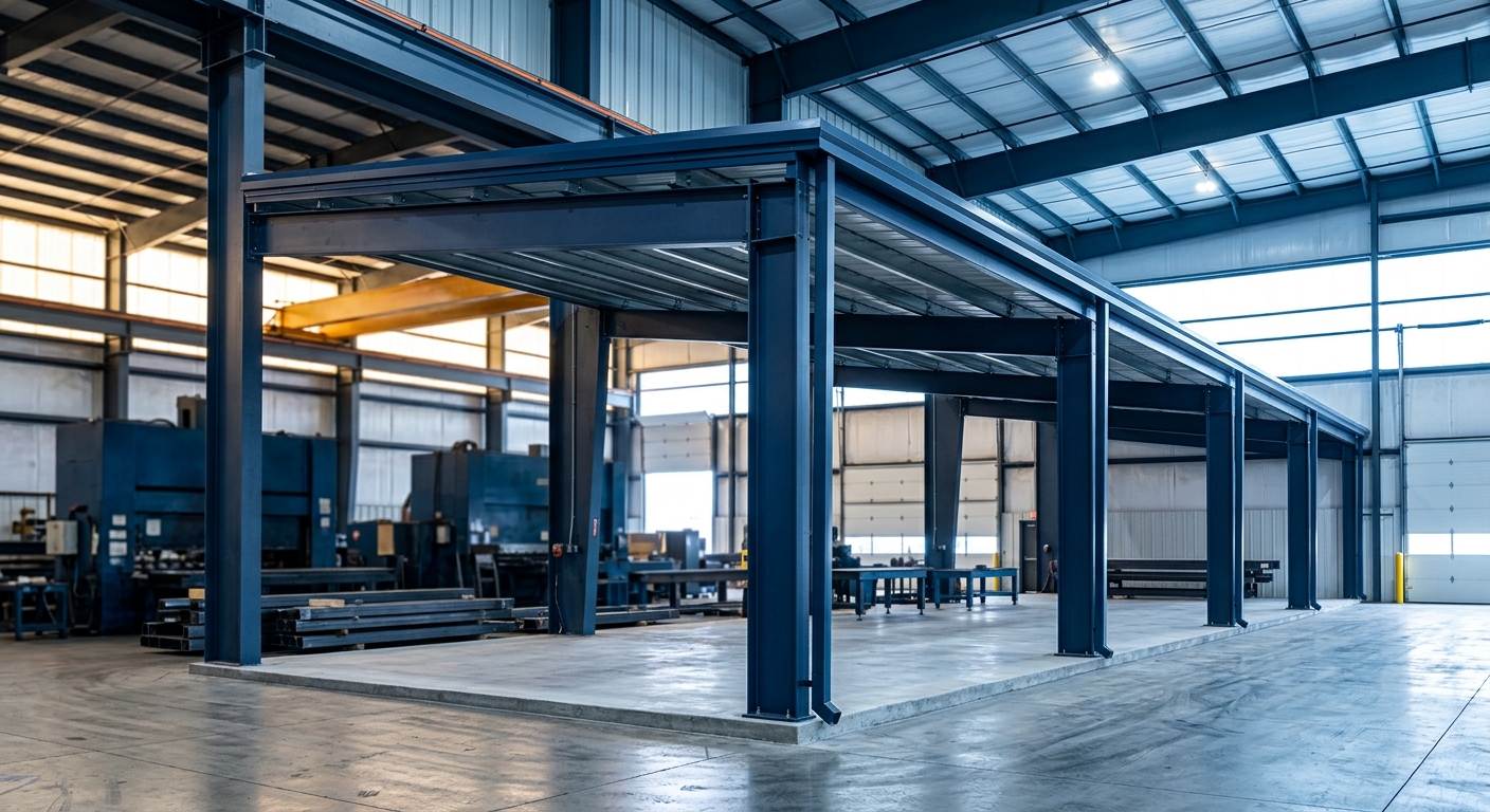 Lean-To (LCS): The Lean-To frame joins to and is supported by a main building frame. Common spans are 20 to 60 feet. The lean-to differs from the single slope in that it must be supported on the high side by an adjoining building column.