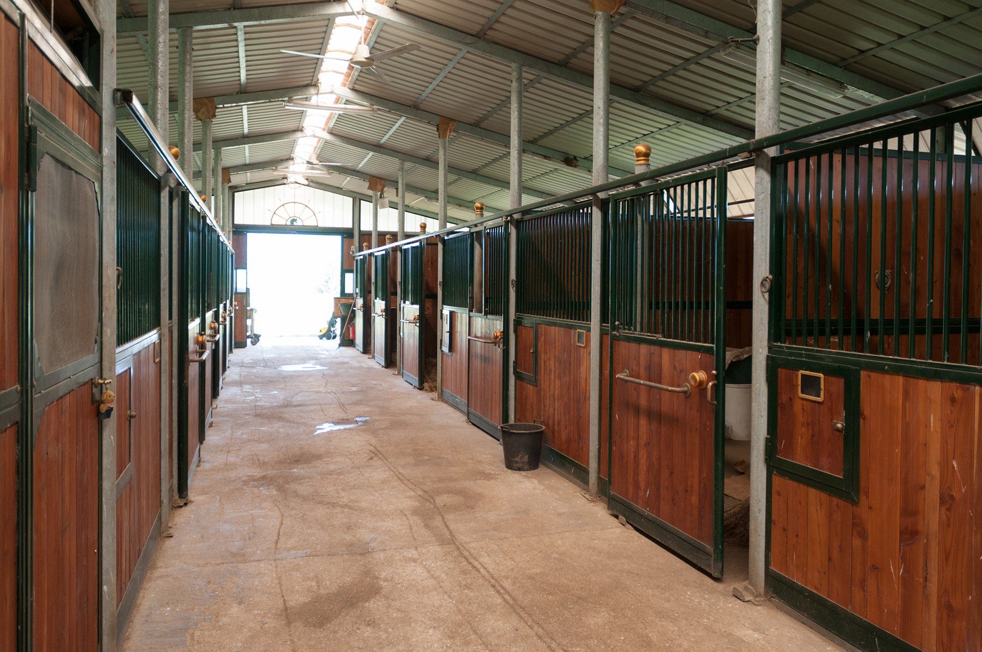 Steel horse barn
