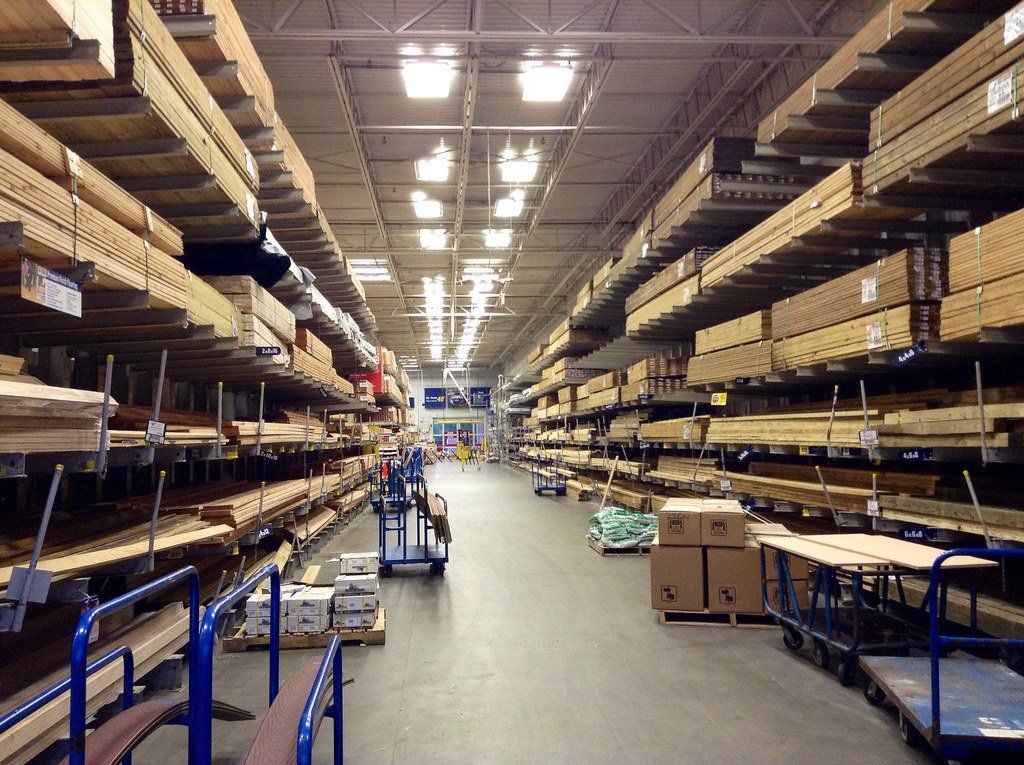Lumber warehouse steel building