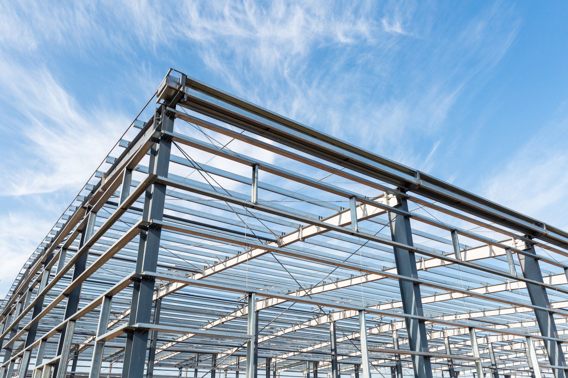 Steel building construction