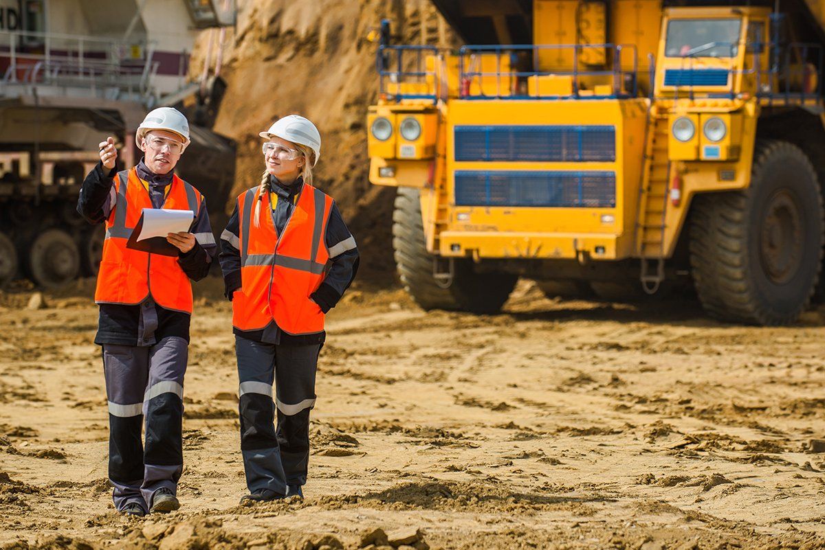 Mining crew at work